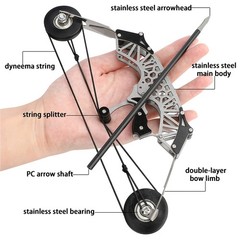 Stainless Steel 8.6 Bow for Target Shooting and Archery Gift for Ages 15+