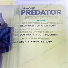 NAP Apache Predator Hog Hunting Stabilizer Green LED Light with Pressure Switch