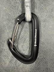 Black Diamond Oz Quickdraw 12 cm Aluminum Carabiners Rock Climbing Quickdraw