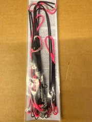 NEW Gas Bowstrings Hoyt RX-9 RX10 Strings w/Speed Nocks PINK & GREY Tombstone