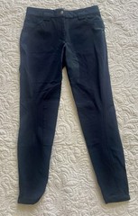Sarm Hippique Olbia/09 Breeches Women’s US 26 IT 42 Navy Blue Knee Patch Italy