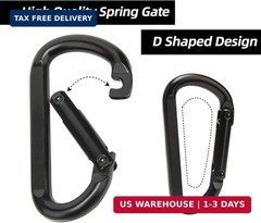 Carabiner Clip, 860lbs, 3″ Iron Heavy Duty Carabiner, D Shape Hook Hammocks,….