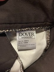 Dover Saddlery Brown Animal Print Pants Equestrian Horse Riding Women’s Size 34