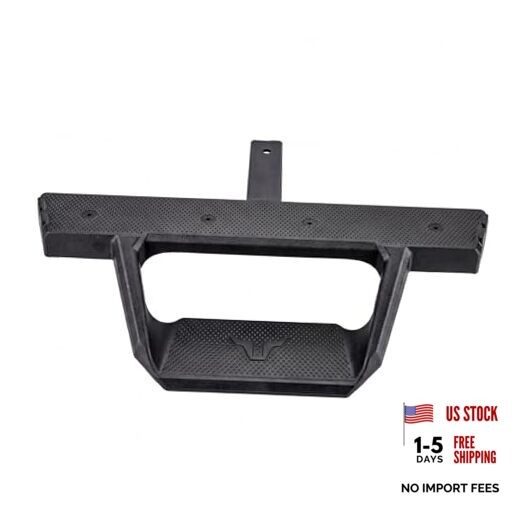 Black 2″ Class III Trailer Towing Hitch Step, Black Powder-Coated Cast
