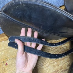 Albion Horse Saddle 16.5 M Brown Leather Made In England – * Some Damage *