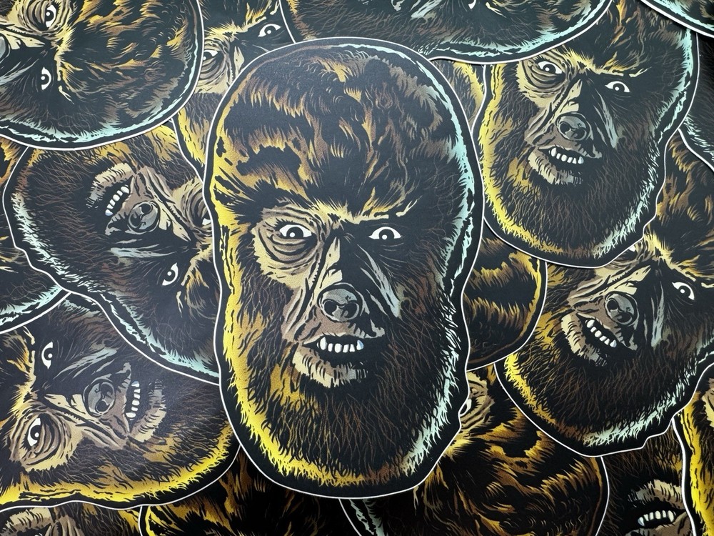 High Quality Waterproof Vinyl Decal Universal Monsters Wolfman Sticker