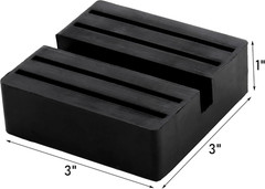 Universal Floor Jack Rubber Pad Set – 6 Pack, 3 Inch Anti-Slip Adapter