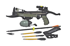 80lbs. Power SARION GREEN Cross Bow w/ Red Laser, Fishing Gear & more!!