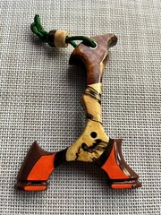Custom Handmade. Hunting Slingshot. Left Hand Hold OTT. 90mm.