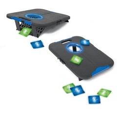 EastPoint Light-Up Cornhole Board Set – 24 x 24″ x 18″, Bean Bag Toss Green