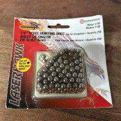 Marksman 6mm (1/4″) Steel Round Ball Slingshot Ammo 250 Pack Model 3100