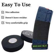Tactical Gun Grip Tape – Water Resistant, Non-Reflective, 1″ x 27.34 Yards, Mult