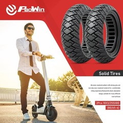 2 PCS 10×3.0 255×80 (80/65-6) Solid Tire,10 Inches Electric Scooter Wheels 10…
