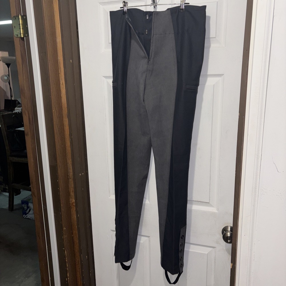 Ride Proud Woman Equestrian Riding Pants US 14 Black Grey