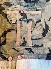 Mens Fort Bragg Shorts By Dye Precision, Olive/Black Camo, RipStop Cotton Sz 28