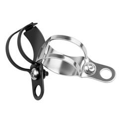 Motorcycle Turn Signal Light Bracket, 2 Pairs Metal Motorbike Fork Black
