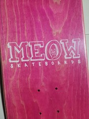 Meow Skateboard Deck 7.75 × 31 Inches