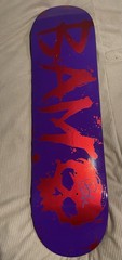 Limited Edition Signed Bam Margera Purple Zero Deck 8.25”