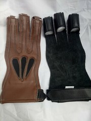 TRADITIONAL ARCHERY SHOOTING LEATHER GLOVE TOP QUALITY GLOVE 100% REAL LEATHER