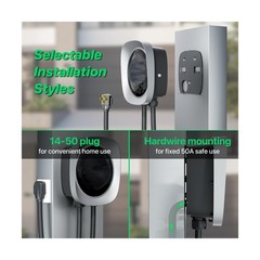 50A Level 2 Tesla EV Charger with NACS Connector, Smart App Control, Large Di…