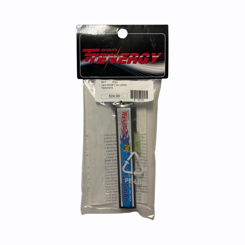 TEAM TENERGY LIPP AIRSOFT 7.4v 1200mAh TEN31615