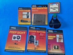 VTG LOT 6 NOS TRAD ARCHERY VINTAGE ALLEN GAME TRACKER SHOOTING TAB SPARE FINGER