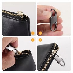 12Pcs Double Small Carabiner Clips, Zipper Pull Zipper Clip Theft Deterrent Z…