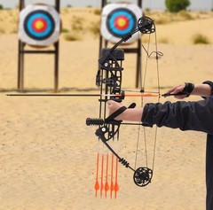 Beginner Compound Bow Kit – Starter Compound Archery Kit, 19-30in, 30-60lbs