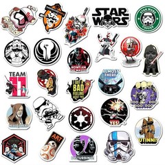 Mix 10/50 PCs StarWars Game Movie Graffiti Luggage Notebook Sticker-No Duplicate