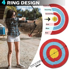 50cm Archery Straw Target Board Solid Bow Arrow Shooting Practice Outdoor Sport