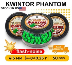 Kvintor Phantom Air gun pellets Kwintor 50pcs .177 (4.5mm) 0.25g bang & flash
