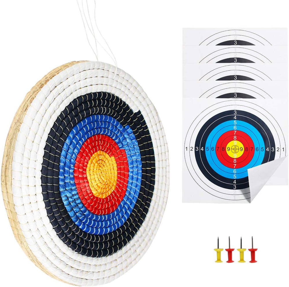 Traditional Solid Straw Round 3 Laryes Hand-Made Archery Target Face for Recurve