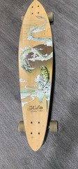 Vintage Arbor Longboard Skateboard Tadashi Ura Art Arbor wheels 38in.