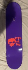 Limited Edition Signed Bam Margera Purple Zero Deck 8.25”
