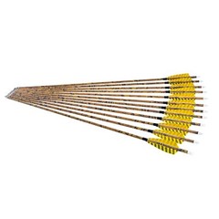 30″ Carbon Arrows Camo SP500 Turkey Feather Removable Tips Compound Bow Target