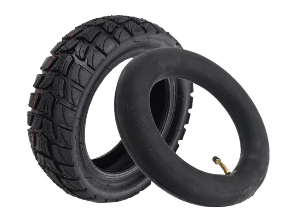 80/65-6 Tire & 10×2.5 Tube For fit 255×80 & 10×3 Bent Valve Stem Apollo Scooter