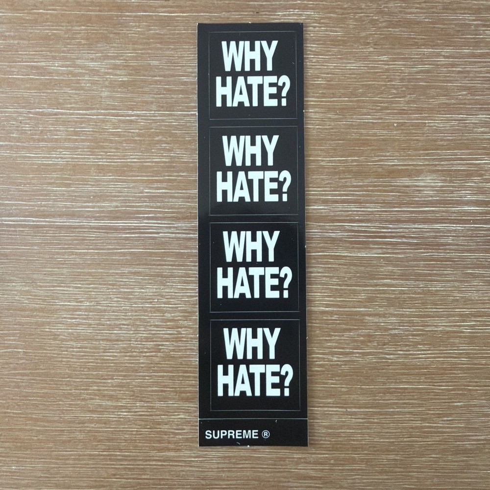 Supreme Lil B Based God Why Hate Black Mini Stickers SS26, FREE GIFT INCLUDED
