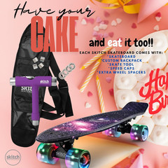 Skateboards for Kids, Teens and Adults | Premium Skateboard Gift Set for Beginne