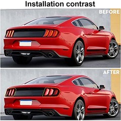 Tail Light Lamp Cover Guard Trim Frame Bezels Decoration 2018+ Smoke Black