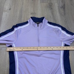 Kerrits Women’s Equestrian Long Sleeve 1/4 Zip Riding Shirt Purple Size M