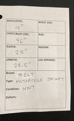 BILT Men’s Evolution Motorcycle Jacket Black Textile Water Resistant Armor NWT M