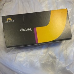 La Sportiva Solution P3 Climbing Shoes Black White Orange Orange Black