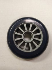 Scooter Wheels 100mm Blue Plastic Hub New Pair of 2 Wheels