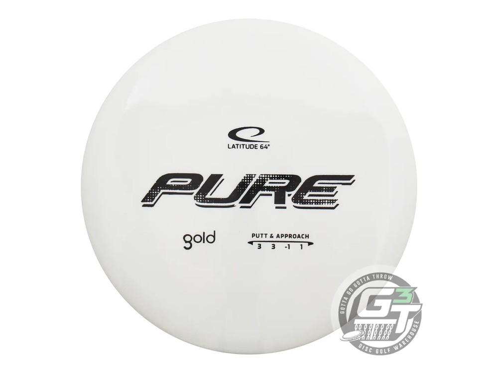 NEW Latitude 64 Gold Pure 176g White Black Stamp Putter Golf Disc
