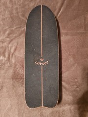 Vintage Carver Taylor Knox Pro Model Surf Skateboard With Roundhouse Wheels