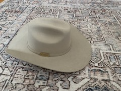 Tony Lama Wool 5X Fur Cowboy Hat Beige Size 6 3/4 Unworn