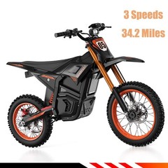 Electric Dirt Bike 2500W Peak Electric Motorcycle 70V 20.8AH E-MoutainBike 50MPH