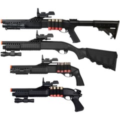 Gold Arrows M180 Pump Action Spring Power Single Shot Tactical Airsoft Shotgun