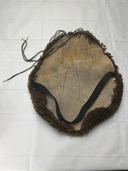 Vintage 100% Wool On Merino Western Sheepskin Saddle Seat Cover Cowboy