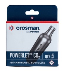 Crosman 5-Count CO2 Cartridges For Air Rifles And 5-count, standard